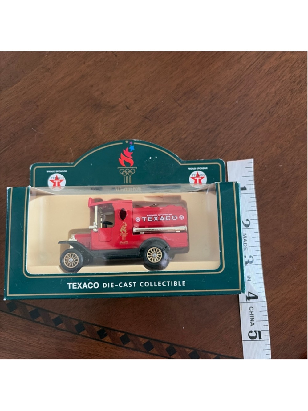 Lledo Die-Cast Texaco Atlanta 1996 Olympic Tanker Truck Red Black Large - Picture 6 of 6